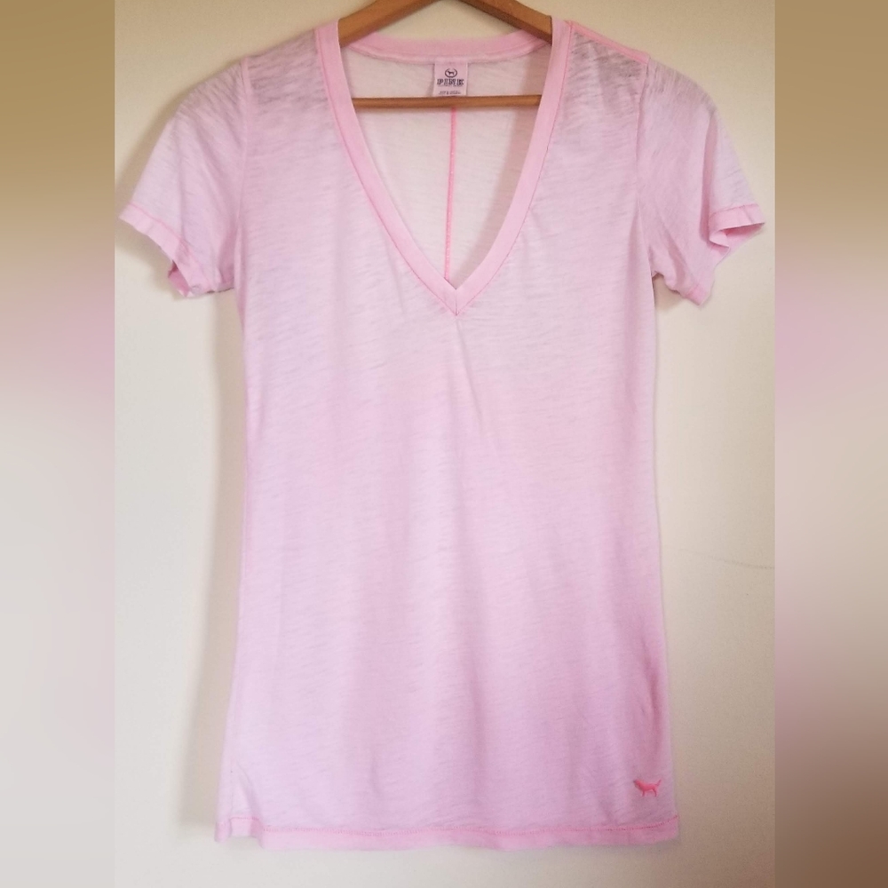 Victoria's Secret thin pink medium t-shirt soft and sheer